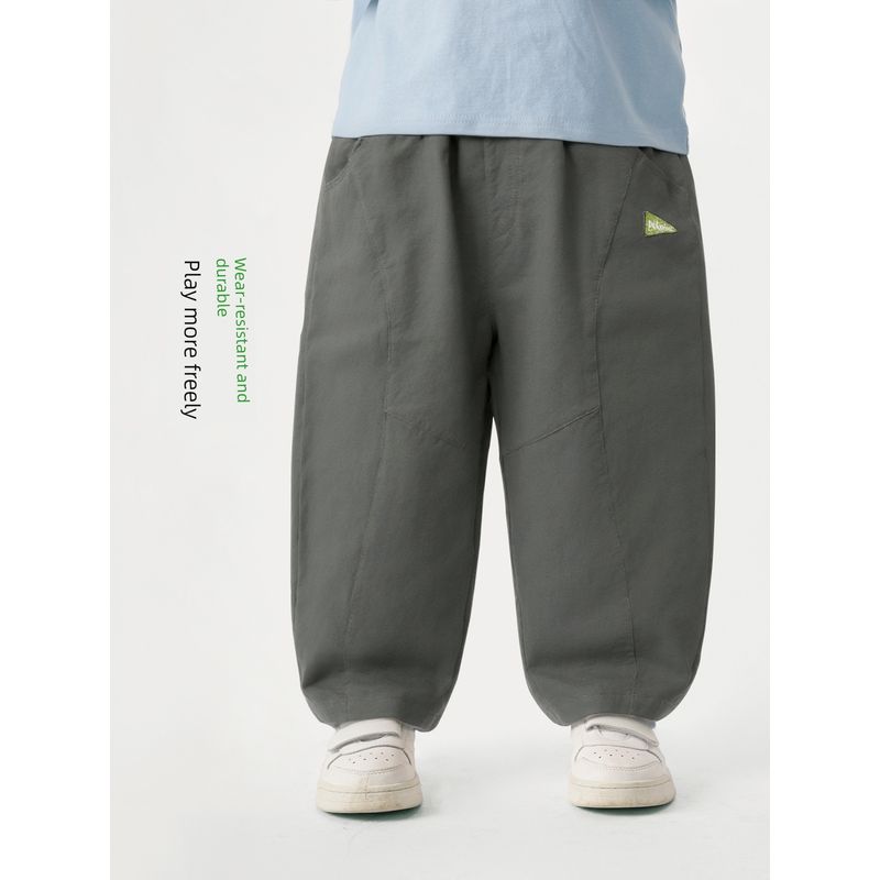 Right European Style Boys' Woven Straight-Leg Pants Spring and Autumn 2026 New Children's Clothing Kids' Long Pants Baby Casual Versatile Pants