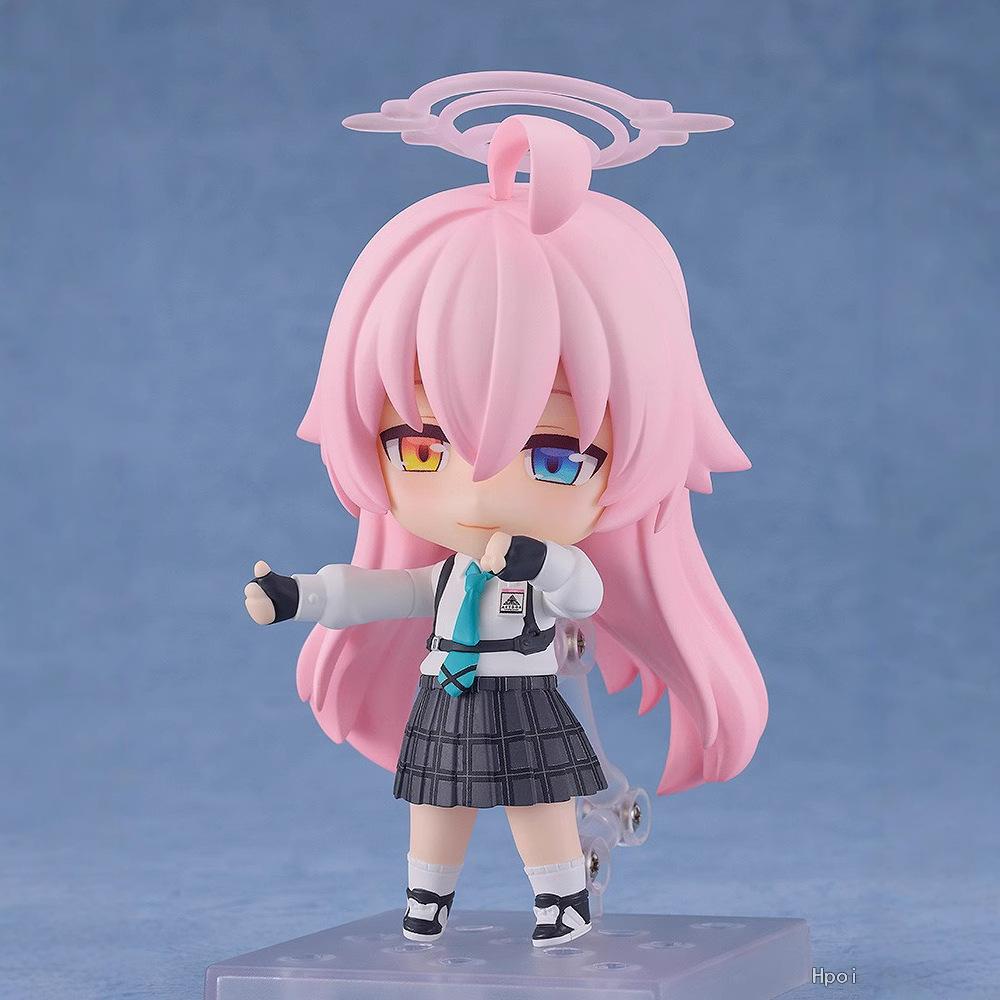 

10cm Blue Archive Ajitani Hifumi Action Figures Anime Cosplay Model Toys Sunaookami Shiroko Collectible PVC Figurine Doll Gifts