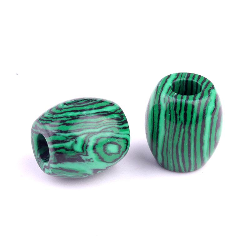 326-Large Hole Crystal Agate Jade Barrel Beads, 16×18mm, 5mm Hole, Jewelry Accessories