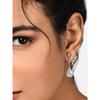 Rose  Cubic Zirconia Contemporary Pear Drop Earring For Women