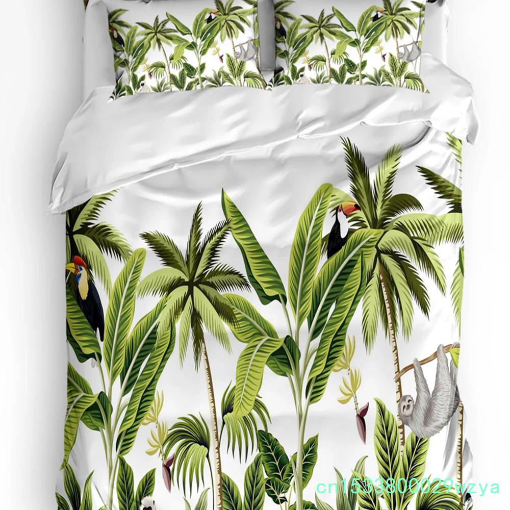 3pcs Bedding Set Cute Animal Sloth Home Textile Duvet Cover Pillow Case Boy Kid Teen Girl Bedding Covers Set