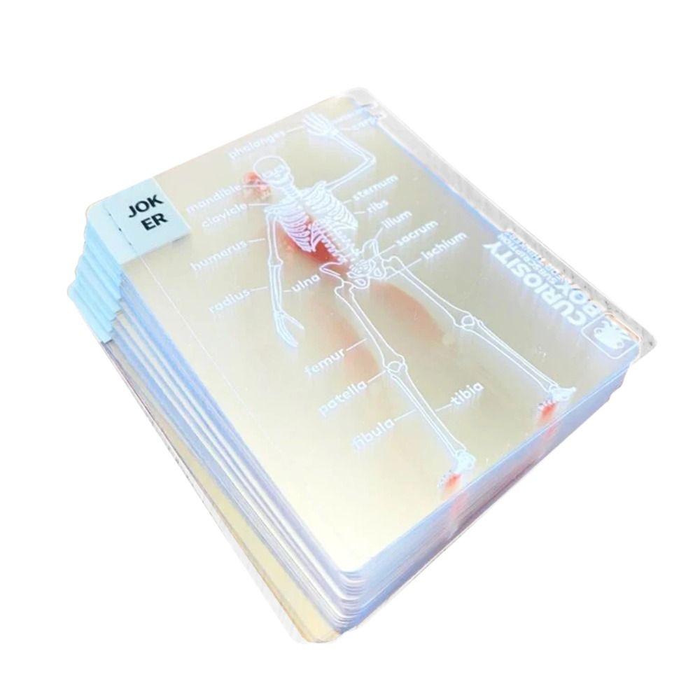 Full Skeleton Human Anatomy Playing Cards X-Ray Designs The Body Deck Skeleton Mannequin Body Deck Educational Playing Cards Kit