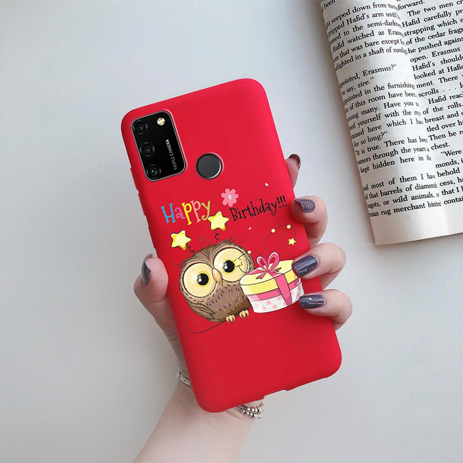 For Huawei Honor 9A Case 2020 Silicon Cover Soft Bumper Coque For Huawei Honor 9A Phone Cases MOA-LX9N Honor9A Love Heart Funda