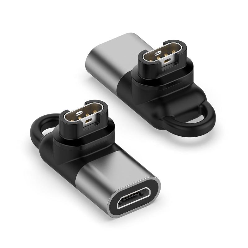 Right Angle Type-C Female to 4pin Charging Converter Conversion Adapter for for Fenix 5/5S/5X/6
