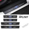 4/8Pcs Car Threshold Strip Carbon Fiber Sticker For Ford Ranger Focus Kuga Mustang Mondeo Car Door Sill Protector Accessories