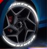 3D  8 Groups Sports Blade Night Reflective Permanent Tire Lettering Car Decals Decoration Stickers Kit Stickers for 4 Tires