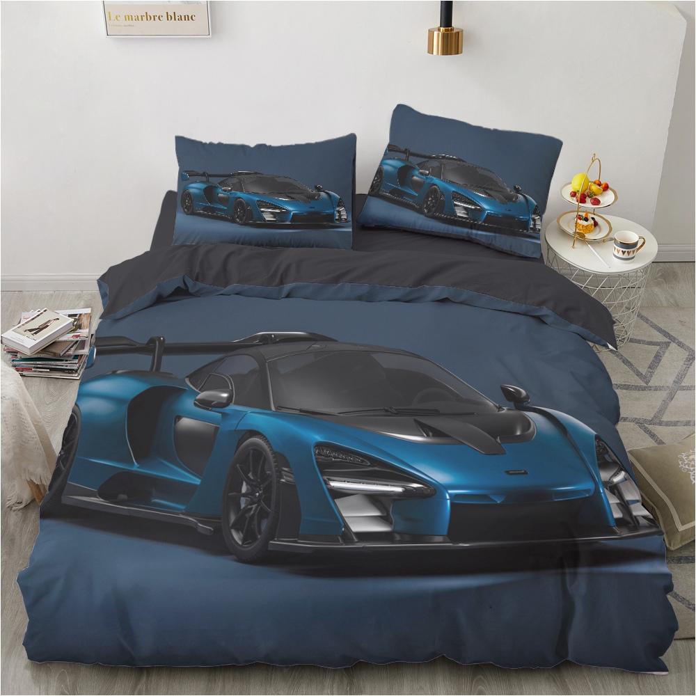 Racing Cars Fashion Scenery 3d Duvet Cover Dropshipping Modern Cool Sports Car for Children Teens Boys Bedroom Decoration Queen