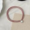 10PCS Hair Rope with Pearl Decoration High Elastic Strong Toughness Rubber Bands No Slip Versatile Headband for Commuting
