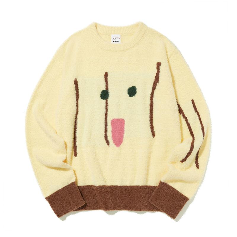 KIRSH X Misaki Kawaii Mohair Knit [Light Yellow]