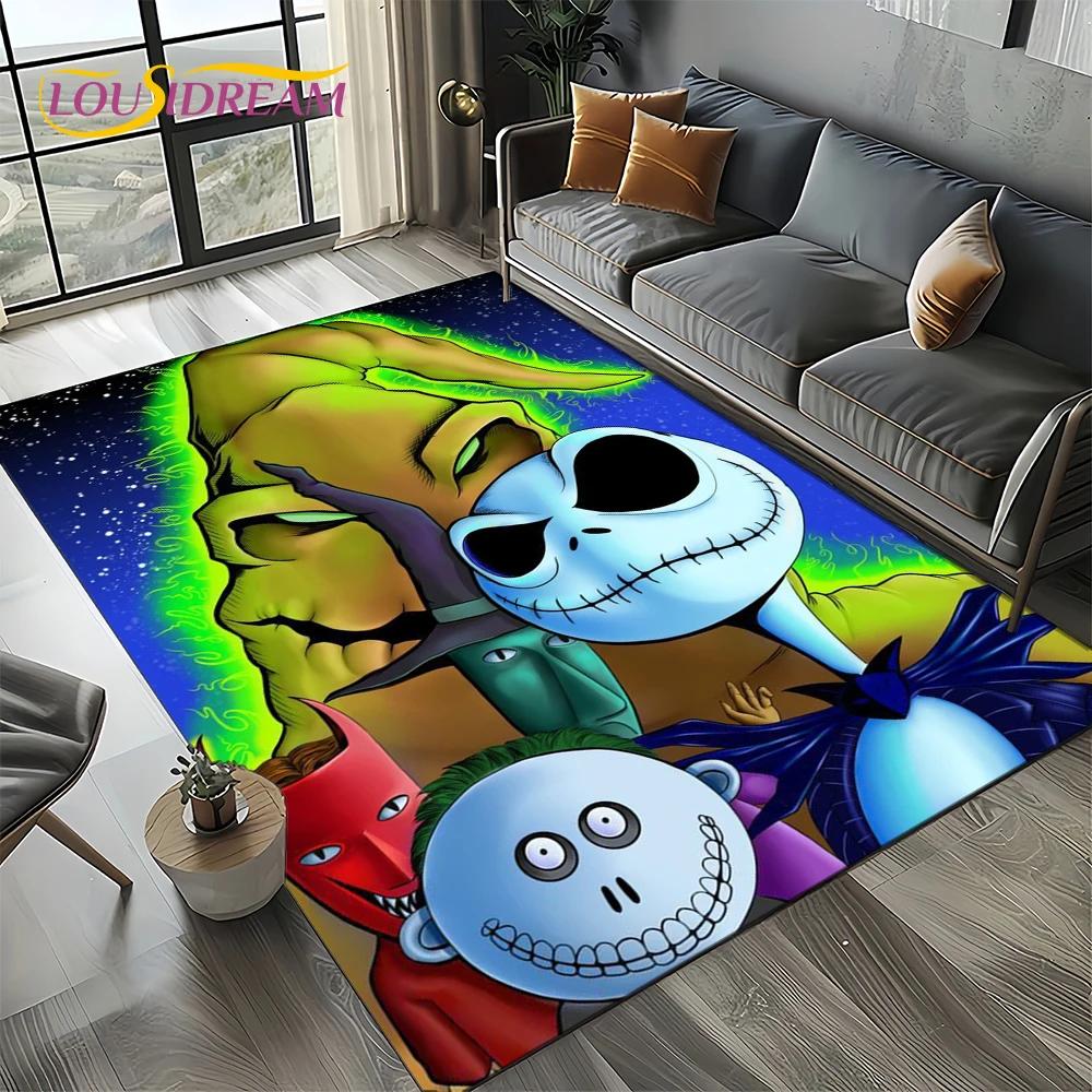The Nightmare Before Christmas Cartoon Carpet Rug for Bedroom Living Room Home Sofa Decoration,kids Large Decor Floor Mat Gift