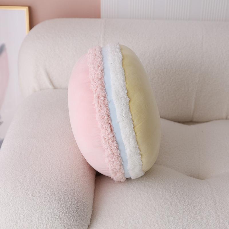 French Macaron throw pillow simulation round color sandwich biscuits girl wind decoration bedside home sofa pillow