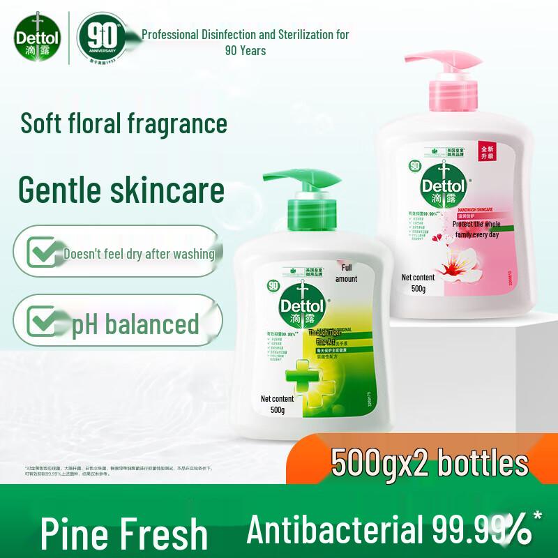 Dettol Antibacterial Hand Wash Twin Pack