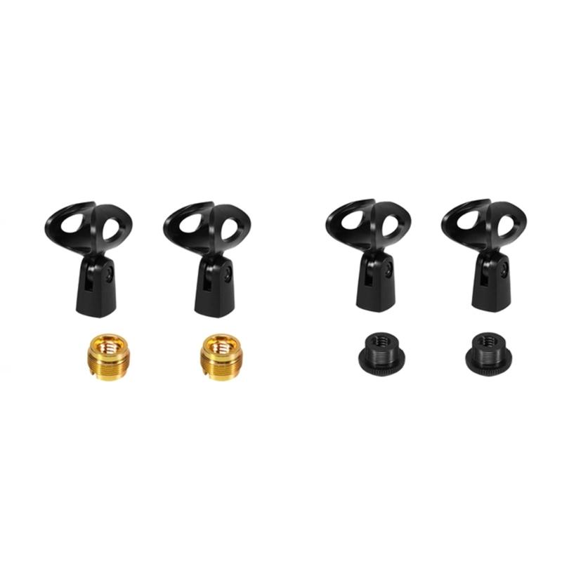 Durability EVA Microphone Storage Box Fit Two Wireless Mics with Adjustable Stand Metal Adapter Secure Zippered Pocket