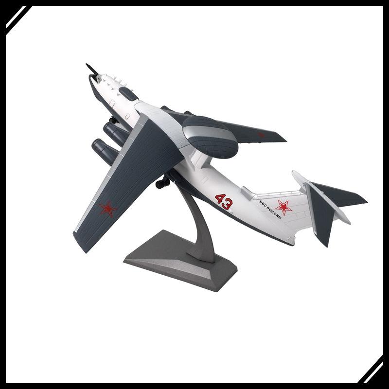 1:200 Soviet A-50 AWACS Diecast Airplane Model Alloy Military Jet Finished Aircraft Display Decoration Collectible Gift