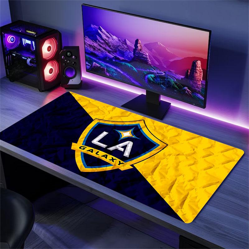 LA Galaxy Mouse Pad, Large Gaming Desk Mat, Non-slip XXL Mousepad for Laptop & Tablet, Mini PC Playmat with Stitched Edges