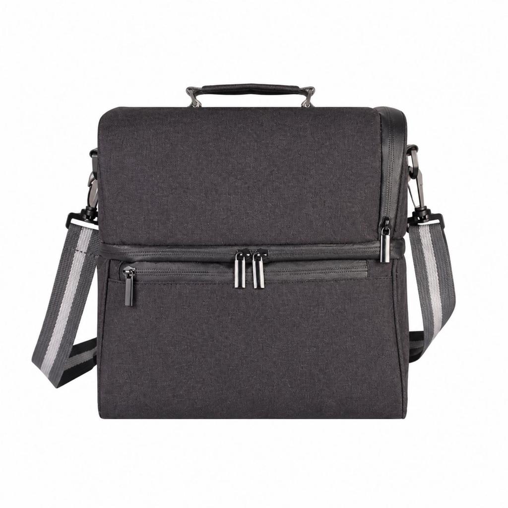 Two-Compartment Insulated Cooler Bag Lightweight for Picnics