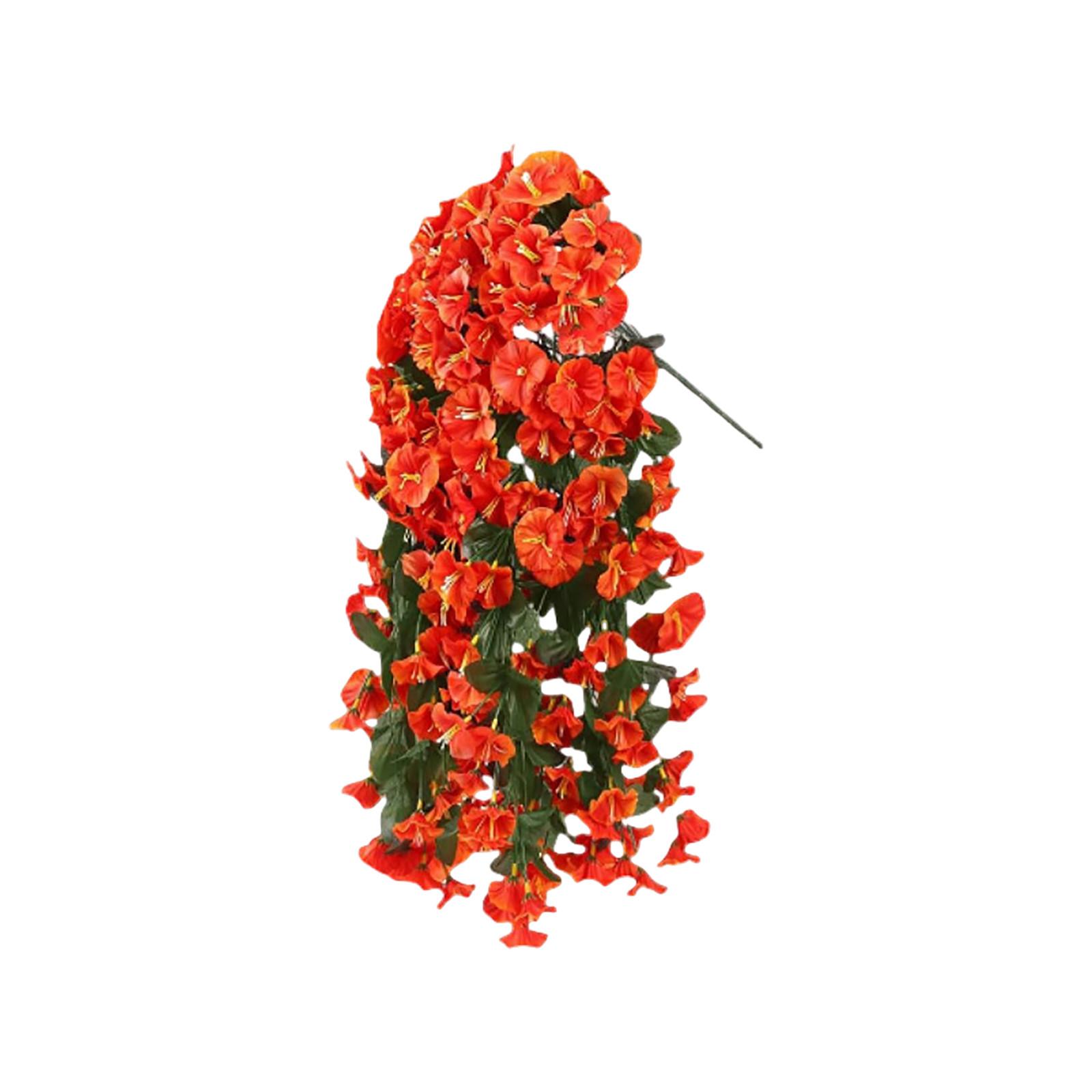 

Имитация цветка, настенное подвесное, искусственное зеленое растение, украшение, украшение для цветка, настенное свадебное украшение, устойчивое к ультрафиолетовому излучению, водонепроницаемое, ветрозащитное One Size шафрановый