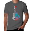 Ukulele Hawaiian Tattoo Tshirt Soft Stretch Short Sleeve Top Tshirt