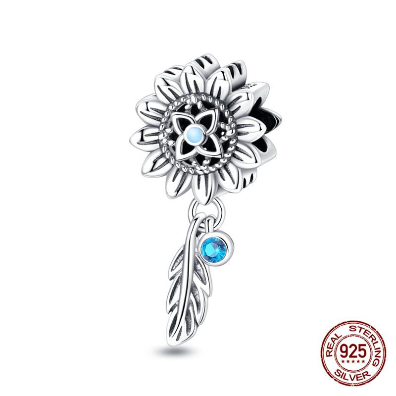 Compatible With Charm Bead Charms Ideal For Authentic Bracelets 100 copper Blue Dream Catcher Beaded Do It Yourself Jewellery Making Womens Gifts