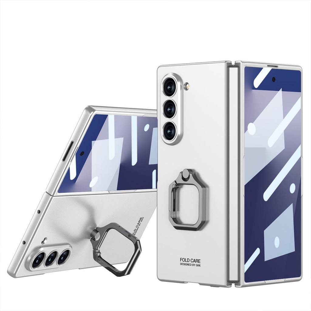 Samsung Z Fold7 Case: Square Ring Stand, Integrated Shell, Personalized Film, Anti-Drop Protective Cover for Men & Women
