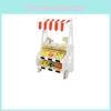 Fruit Portable Mobile Stall Wooden Playset For Toddlers Imaginative Role Play