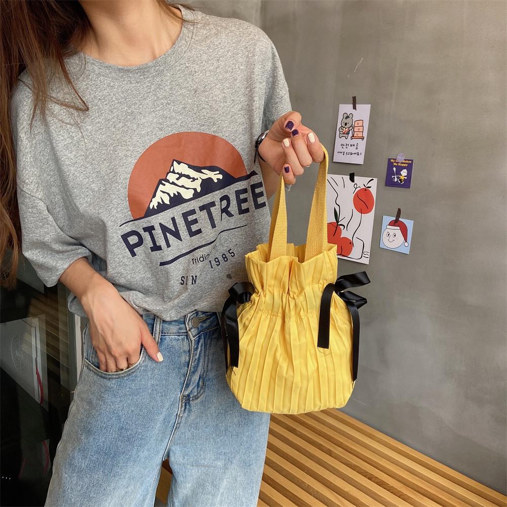 Fabric Soft Contemporary Tote Bag With Drawstring Closure Available In Stylish Colors Travel For