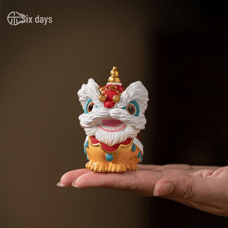 Chaxun Guochao Awakening Lion Dance Figurine Gift Set