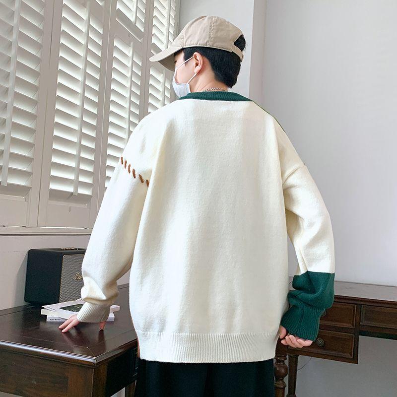 Men's Autumn/Winter Casual Round Neck Loose Knitted Sweater