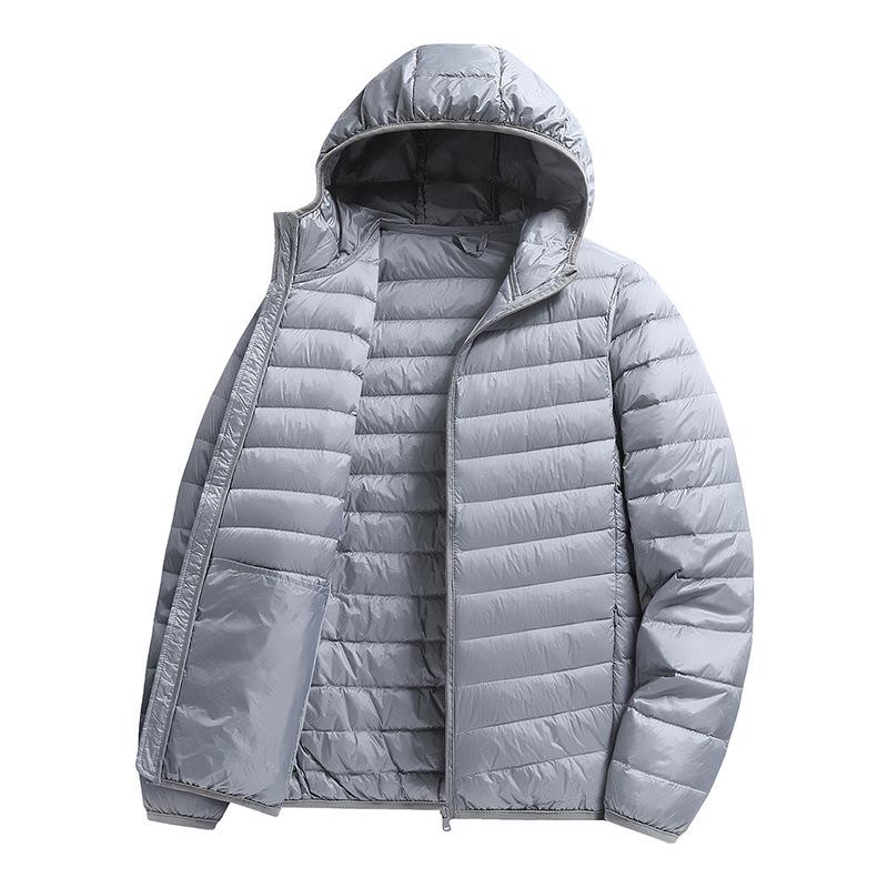 Outdoor Mountain Style Men's Lightweight Down Hoodie Jacket