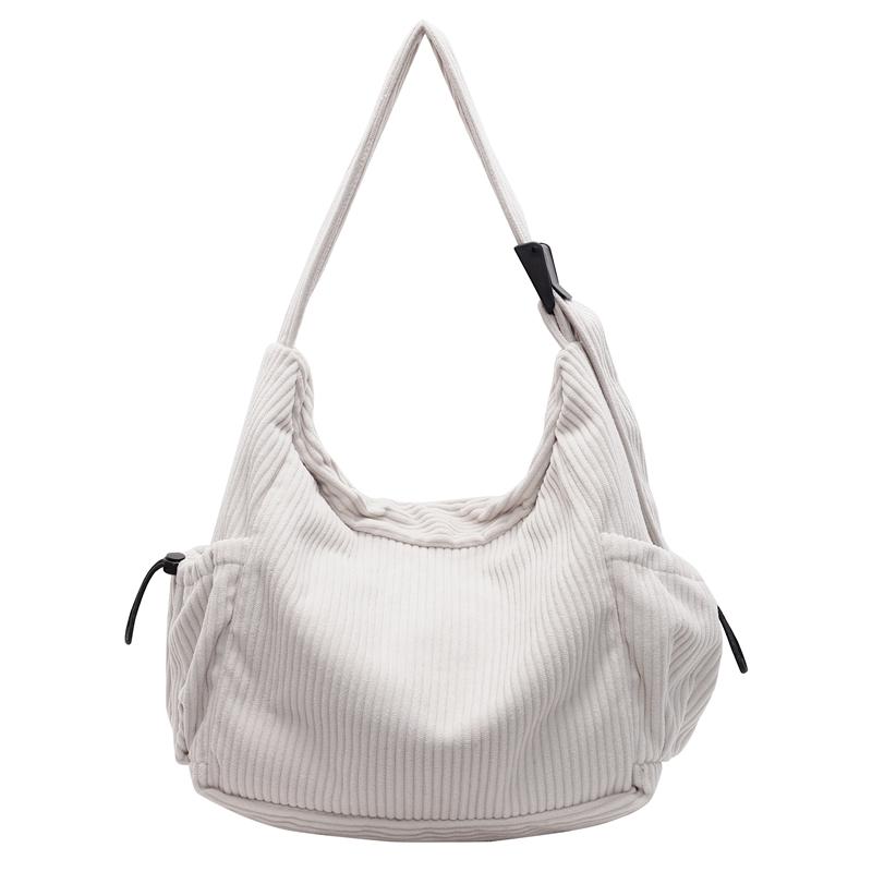 Torba na ramię Commuter Corduroy Bag Damska torba typu tote o dużej pojemności Torba typu crossbody