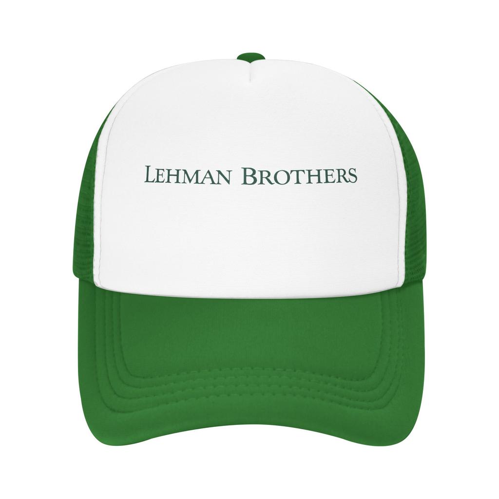 Lehman Brothers Baseball Cap  Outdoor Sports Breathable Trucker Hat Men Adult Streetwear Print Snapback Cap