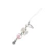 Cute Heart Keychain Pendant for Girls Phone Charm with Butterfly and Love Keyring Key Chain Bag Accessory