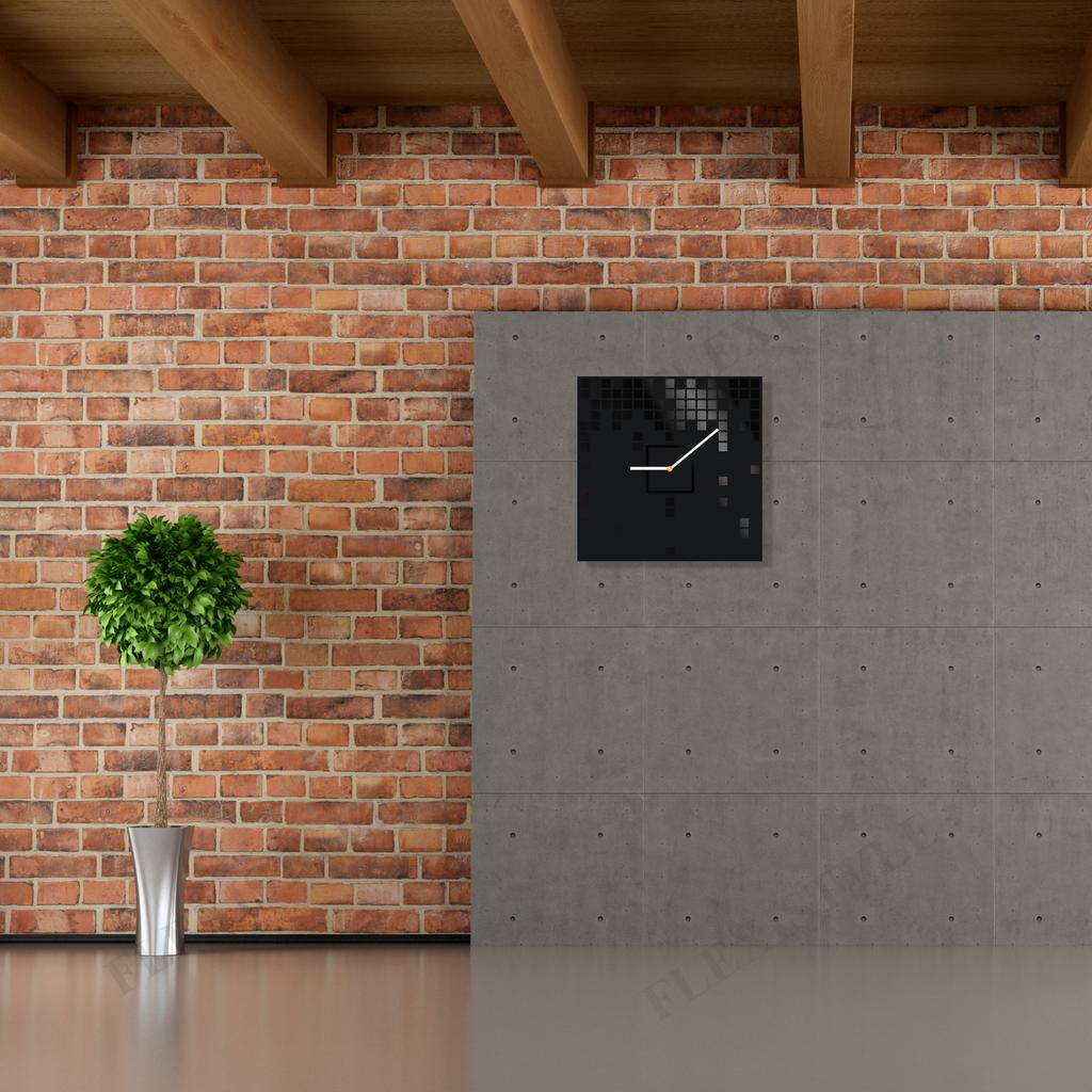 Large black Harmony wall clock