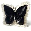 Velvet Bow Plush Cushion Soft Bow Throw Pillow Seat Cushion Butterfly Plush Pillow  Bedroom