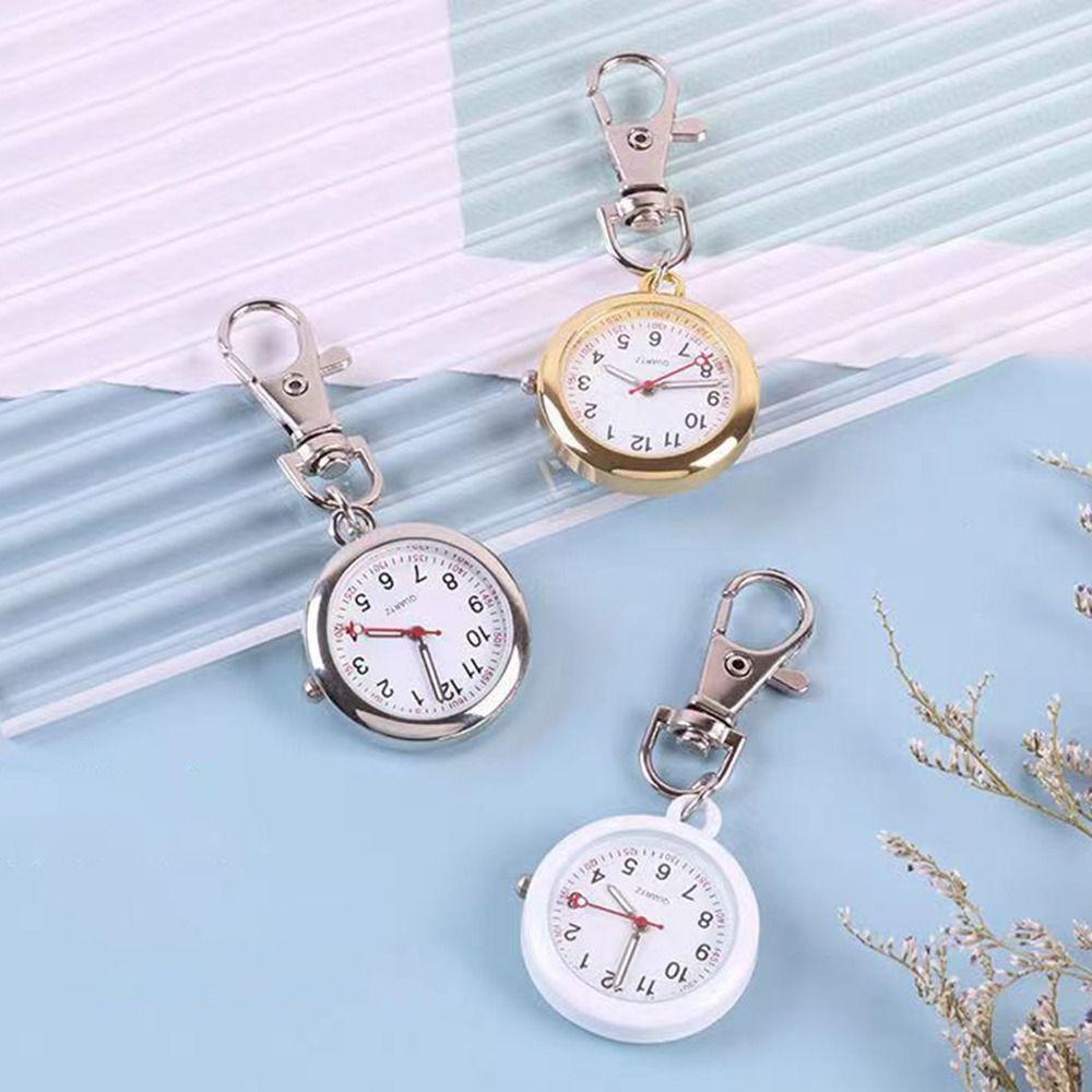 Luminous LED Electronic Hanging Watch Waterproof Keychain Watch Portable Pocket Watch  School