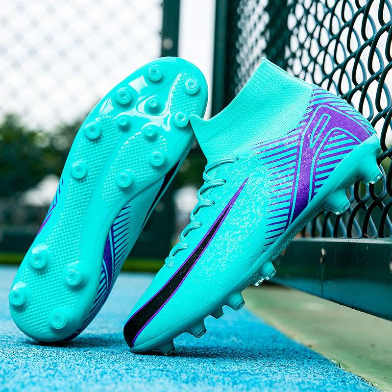 European Cup New Broken Nail Football Shoes Men's High-top Adult Large Size Youth Training Long Nail Sports Shoes Women