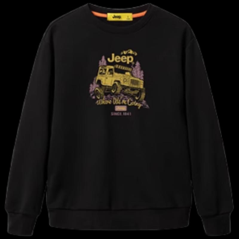 JEEP Men s P834MKJ232 Round Neck Long Sleeve Warm Top 2XL