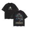 Harajuku Anime 'Demon Slayer' Washed T-Shirt Men's Summer Retro Short Sleeve Casual Printed Tee