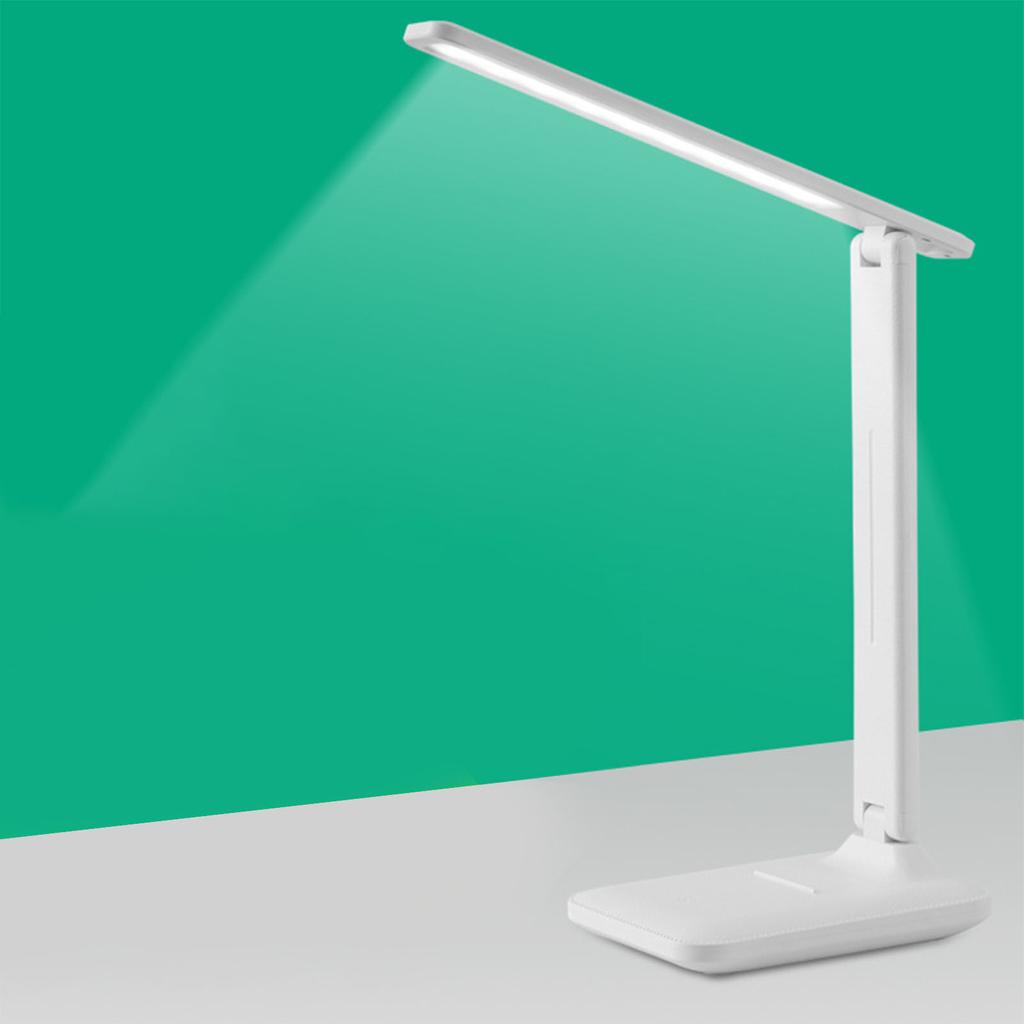 Folding Lamp Color Temperature Brightness Adjustable Eye Caring Touch Desk Lamp for Study Dorm Plug