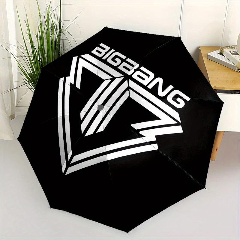 1pc BIGBANG OFFICIAL LOGO Umbrella with Plastic Handle,Suitable for All Seasons Home Travel Outdoor UmbrellaM1257