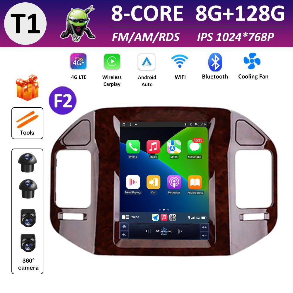 For Mitsubishi Pajero 3 V60 V68 V73 1999 2000 2001 2002 - 2006 DSP Stereo Android Intelligent System Navigation GPS IPS Screen