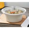 Retro mijoteuse 3,5l poêle amovible en céramique antiadhésive, vintage swan sf17021cneu 200w crème