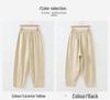 Spring New Cotton Linen Women's Elastic Waist Lantern Pants