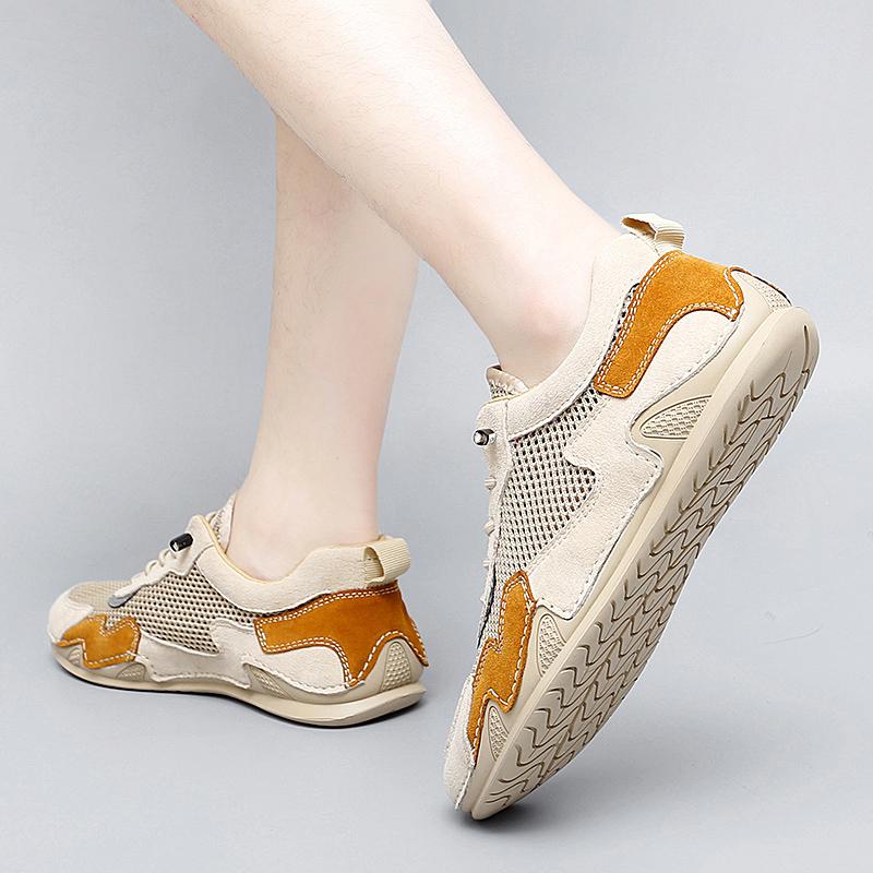 Moccasins for Men Casual Mesh Shoes Outdoor Breathable Slip-on Shoe Summer Shoes for Men White Sneakers with Free Shipping