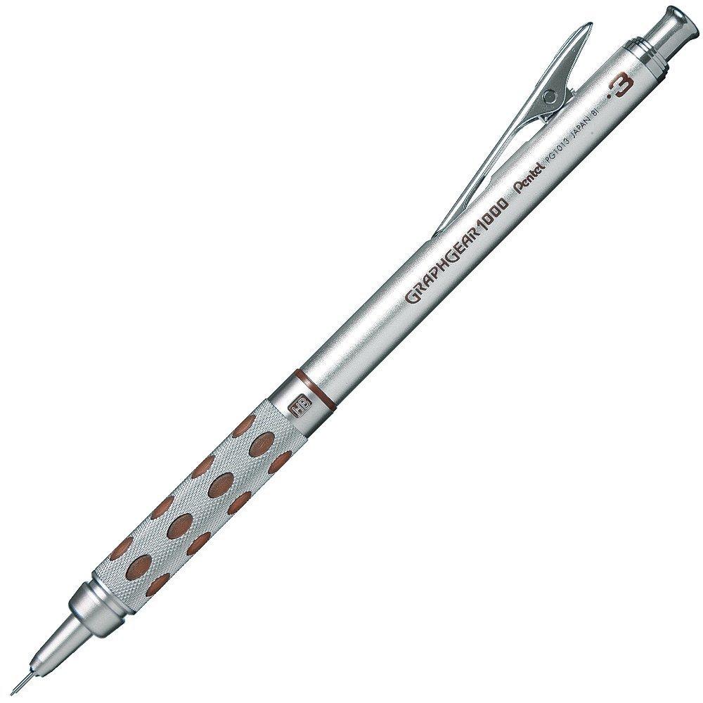 Pentel GraphGear 1000 Mechanical Pencil PG1013 00047740 0.3mm [Set of 3] серебряный