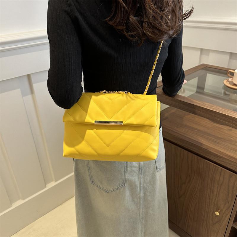 Chic And Trendy Pu Crossbody Bag With Neat Stitching Summer 2024 Casual Tote Bag