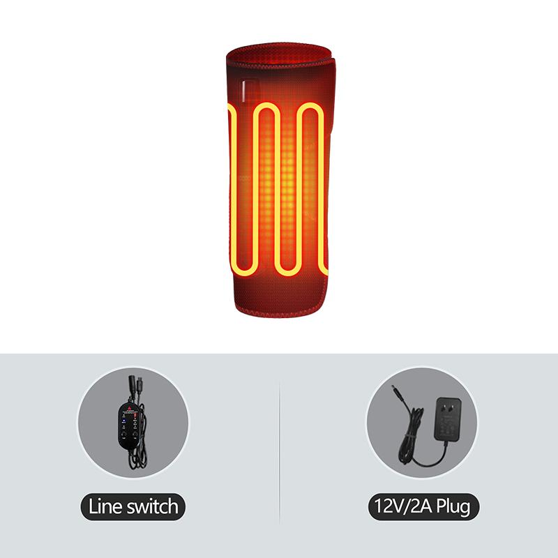 USB Heated Leg Warmer Full Wrap Multi Mode Vibration Kneading for Sports Muscle Strain Relief Unisex Cold Protection