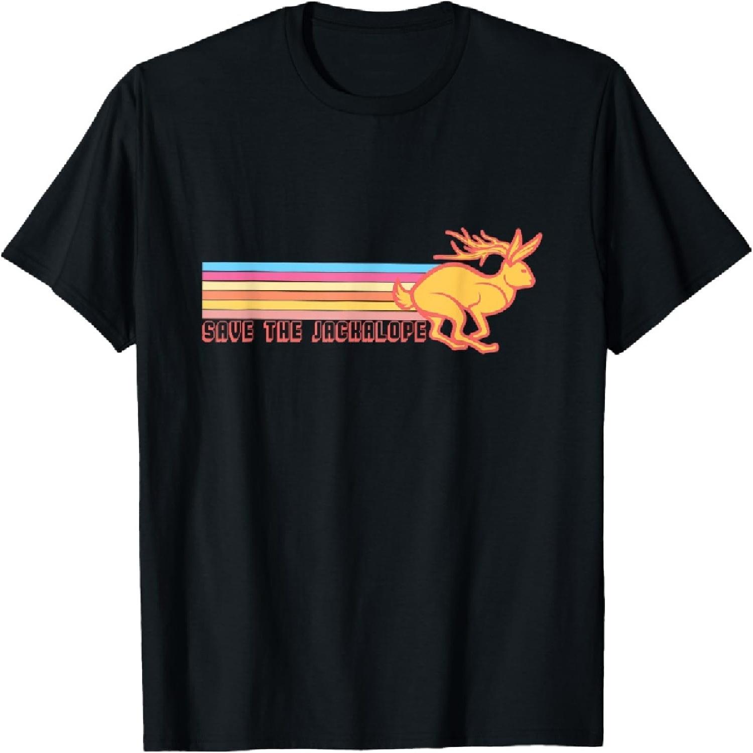 Save The Jackalope Cryptid Jackrabbit Rabbit Bunny T-Shirt(18) S