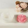 3D Peony Flower Shape Silicone Candle Mould DIY Flower Plaster Handmade Soap Aromatherapy Candle Making Tools