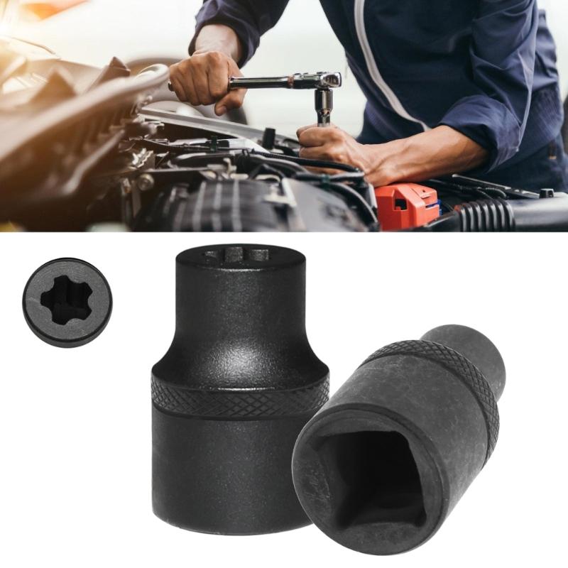 Car Battery Cover Removal Tool Dismantling Socket Wrench Car Repair Tool Automotive 1/2in Screw Removal Sleeve